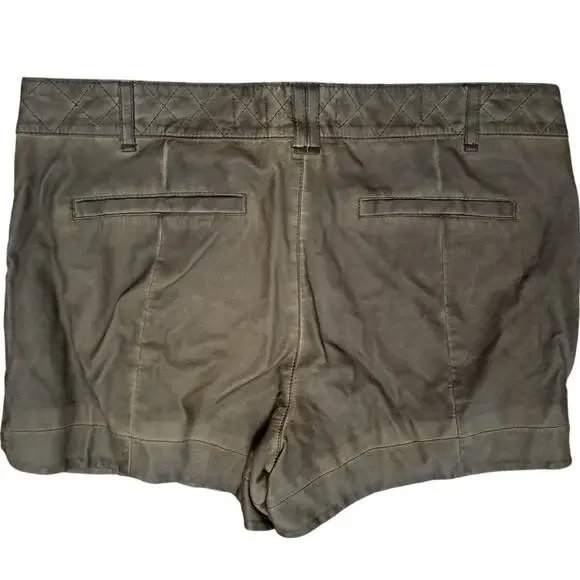 Pilcro and the Letterpress Anthropologie Womens 30 Quilted Vegan Leather Shorts - Picture 2 of 11